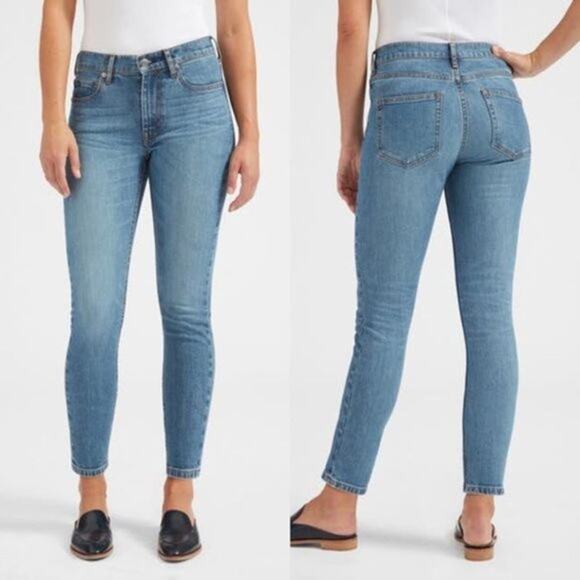 Everlane High-Rise Ankle Jeans – Medium Wash – Size 25 Regular - Picture 4 of 7